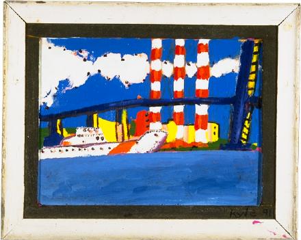 Dartmouth, oil on wood 1991