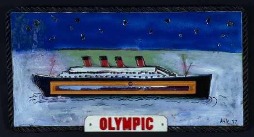 Titanic #2 oil on wood 1997