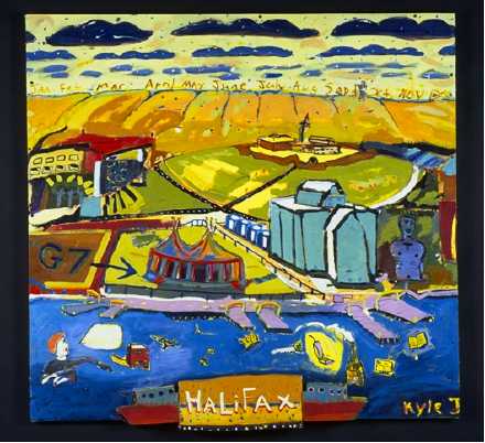 Halifax G7 oil on wood 1995